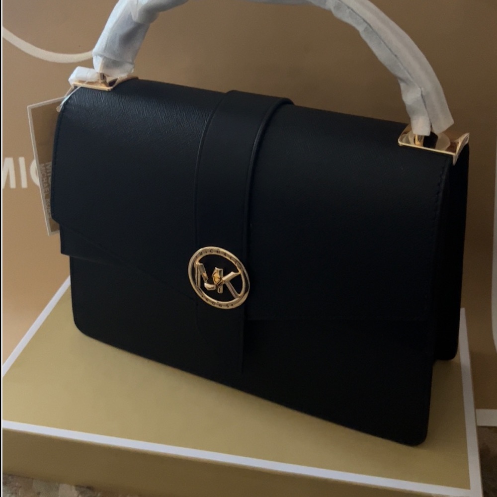 Greenwich Medium Saffiano Leather Satchel